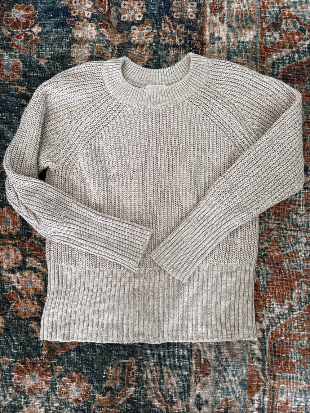 Universal Thread Crewneck Knit Sweater in Light Beige